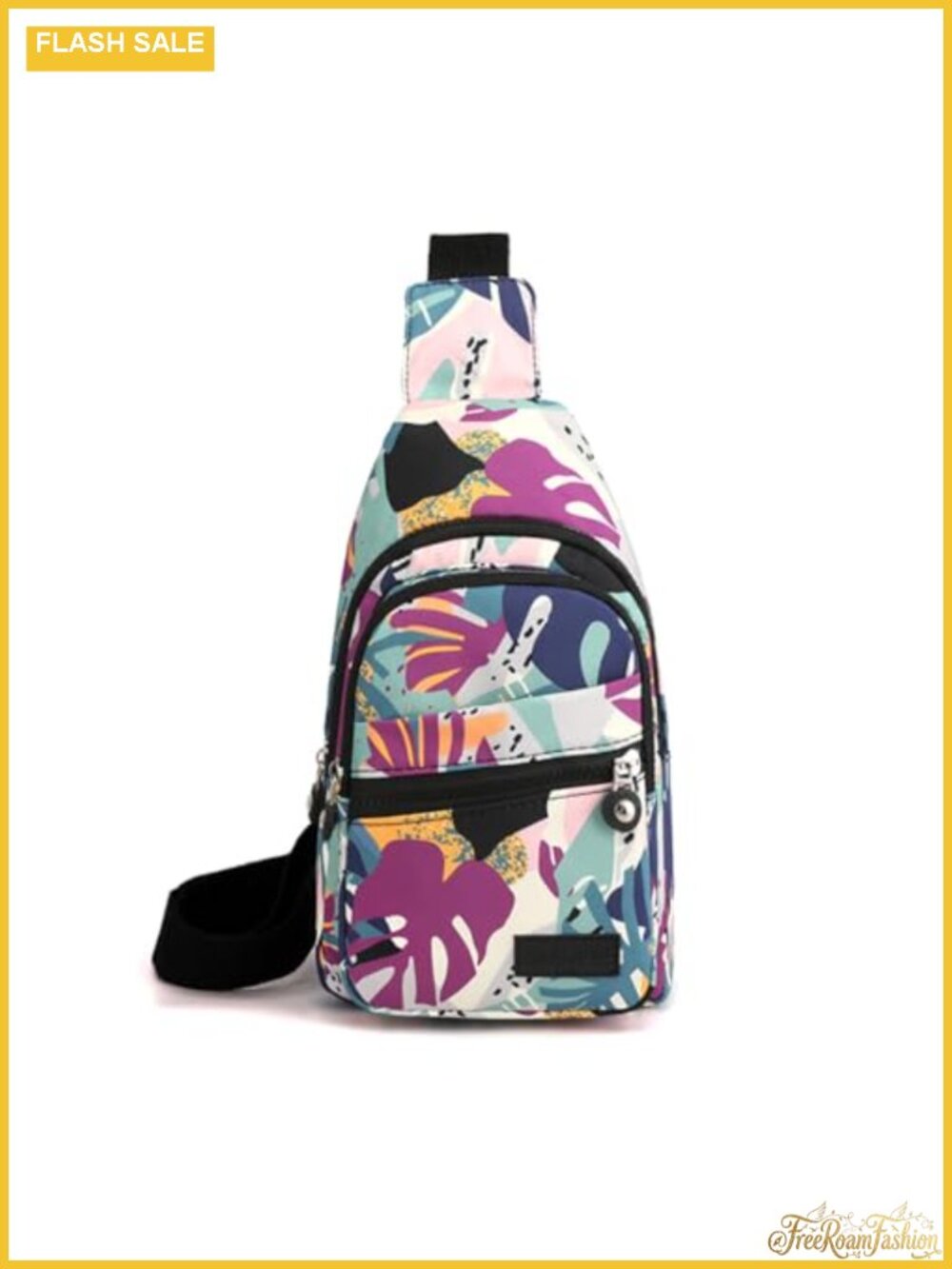 Water Resistant Nylon Sling Crossbody Bag Adjustable Strap Travel